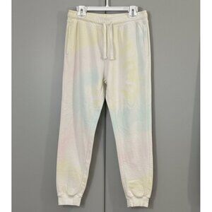 Sunglow Junior Joggers Size M Pastel Tie-Dye Cotton Blend Drawstring EUC